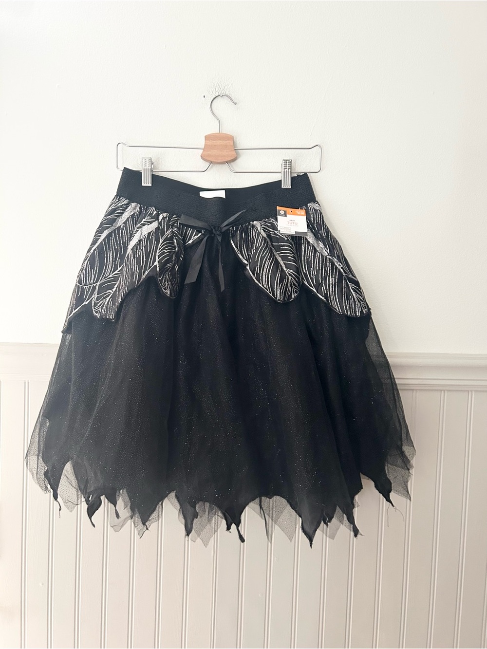 ⭐️ NEW Target Halloween Black Layered Tulle Skirt with Metallic